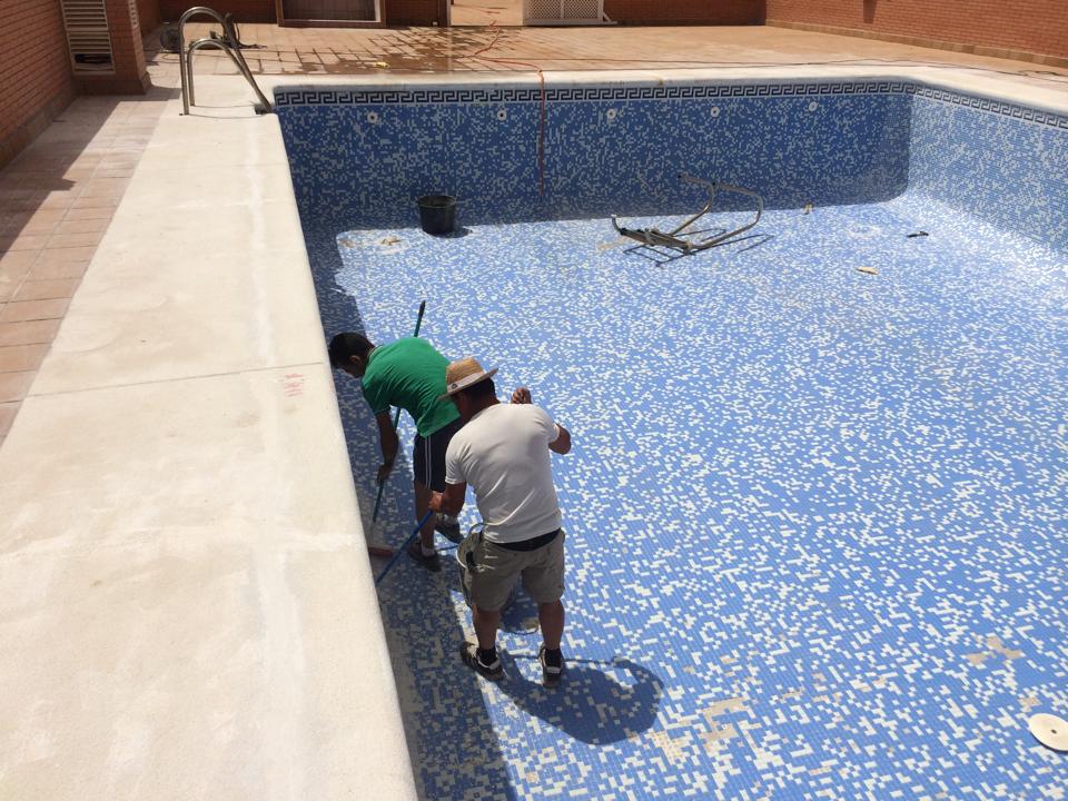 Fraguando piscina
